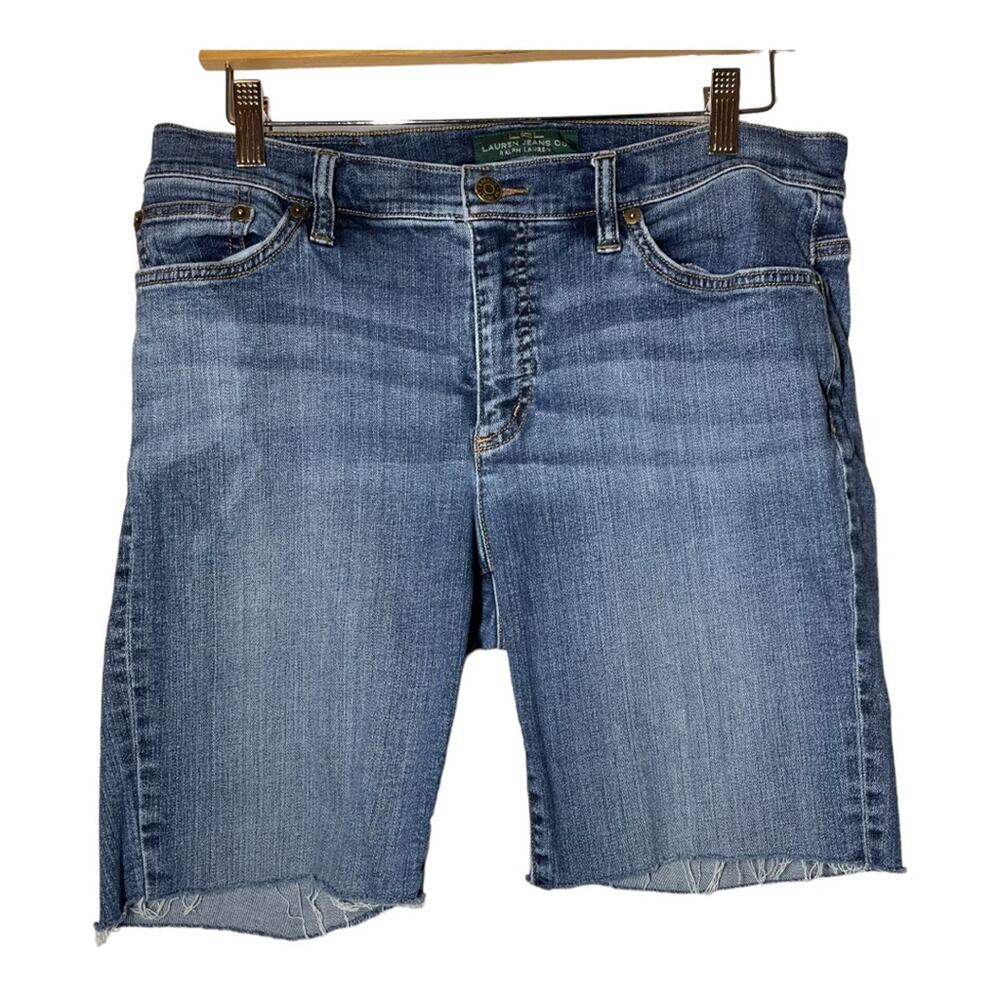 LRL Lauren Ralph Lauren DIY Cut off Jean Shorts  Bermuda Length 12 Jorts